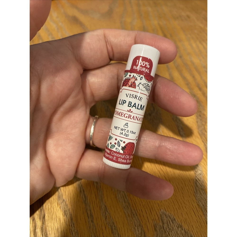 Visrie lip balm Chapstick Pomegranate .15 oz new Sealed